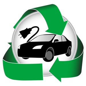 voiture electrique verte